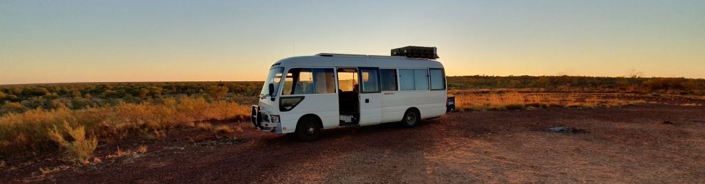 Bus at Sunrise